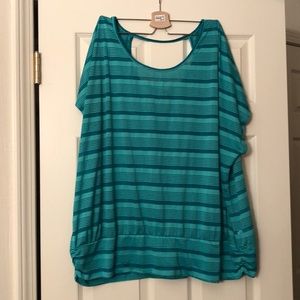 Short sleeve strip top